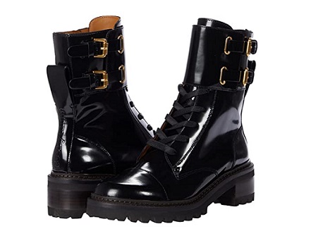 See By Chloe Mallory classy black winter boots BLAQUECOLOUR 2023